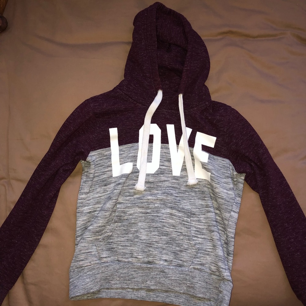 Cute LOVE warm hoodie